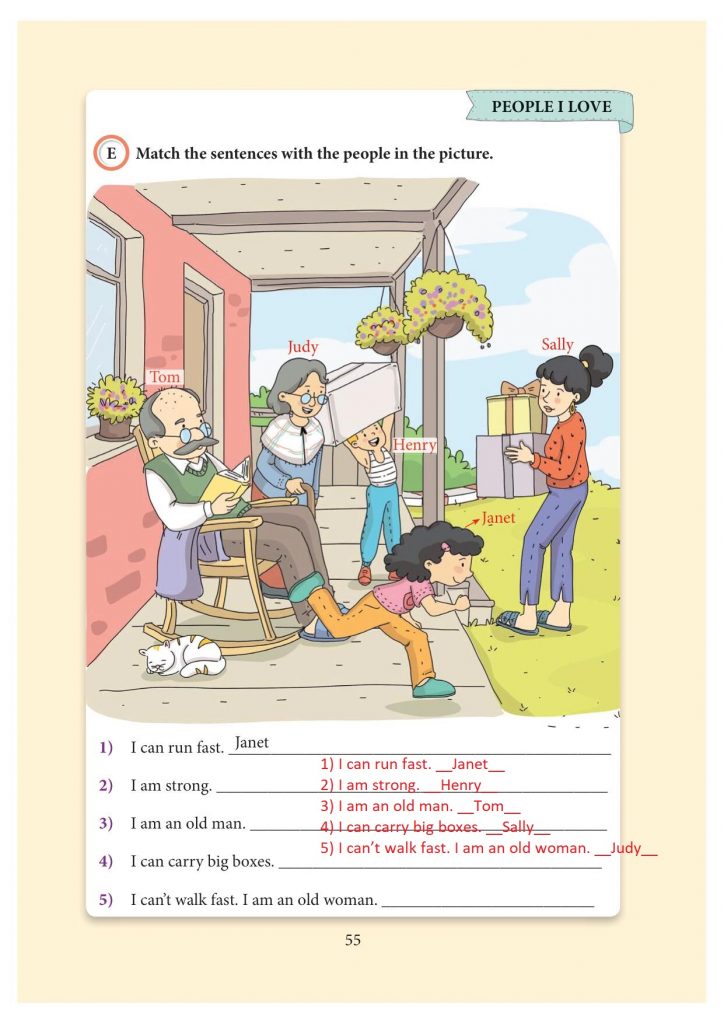 3. sınıf ingilizce ders kitabı sayfa 55 cevapları yıldırım yayınları