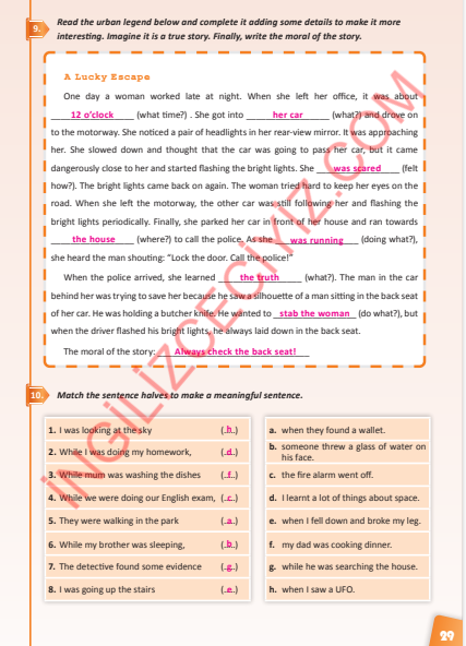 10. Sınıf Pasifik Yayınları Çalışma Kitabı İngilizce Ders Kitabı Sayfa 29 Cevapları