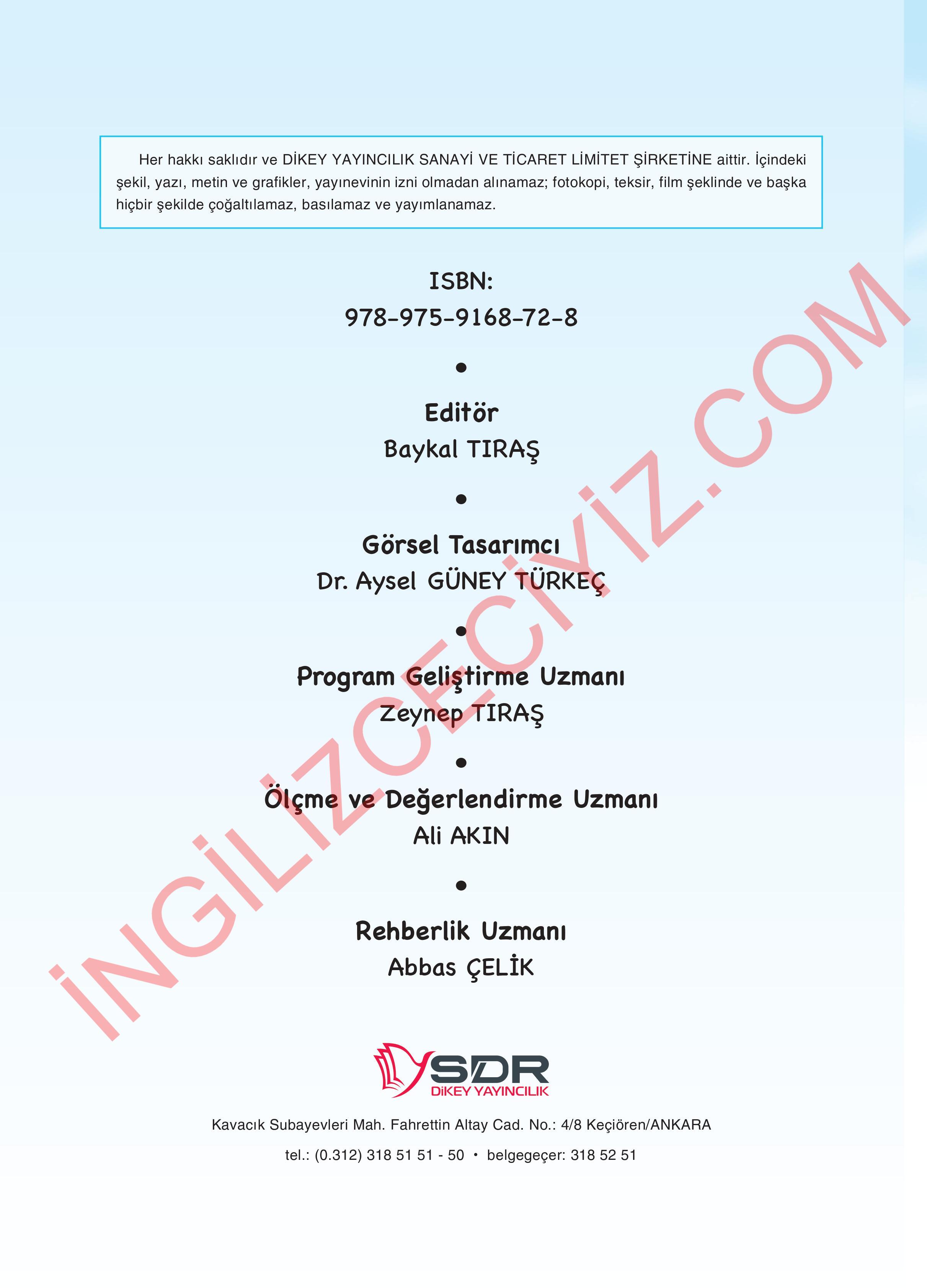 3. Sınıf Sdr Dikey Yayıncılık İngilizce Ders Kitabı Sayfa 02 Cevapları