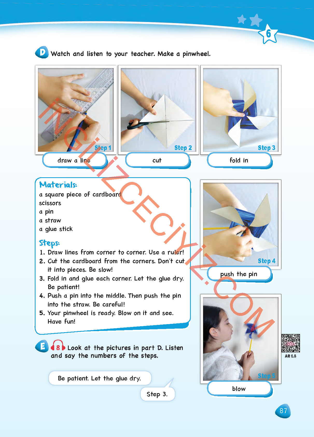 4. Sınıf SDR Dikey Yayıncılık İngilizce Ders Kitabı Sayfa 87 Cevapları