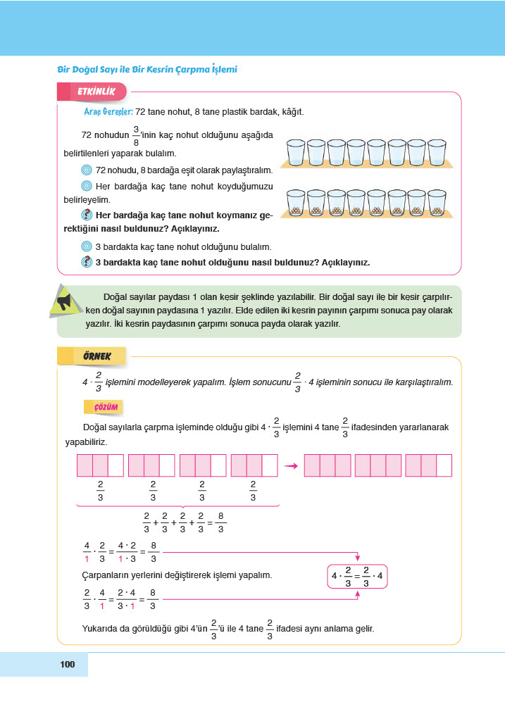 6. Sınıf Doğa Yayınları Matematik Ders Kitabı Sayfa 100 Cevapları