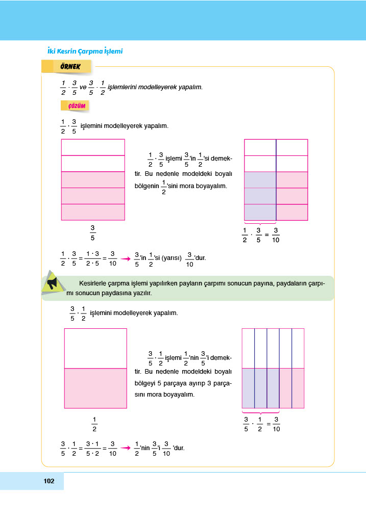 6. Sınıf Doğa Yayınları Matematik Ders Kitabı Sayfa 102 Cevapları