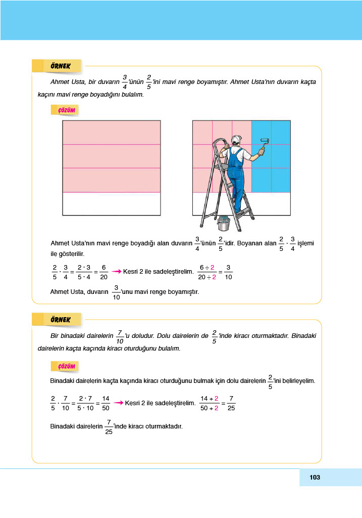 6. Sınıf Doğa Yayınları Matematik Ders Kitabı Sayfa 103 Cevapları