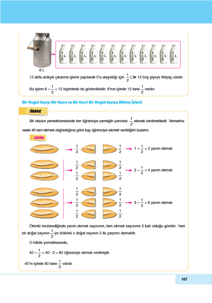 6. Sınıf Doğa Yayınları Matematik Ders Kitabı Sayfa 107 Cevapları