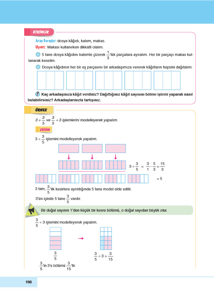 6. Sınıf Doğa Yayınları Matematik Ders Kitabı Sayfa 108 Cevapları