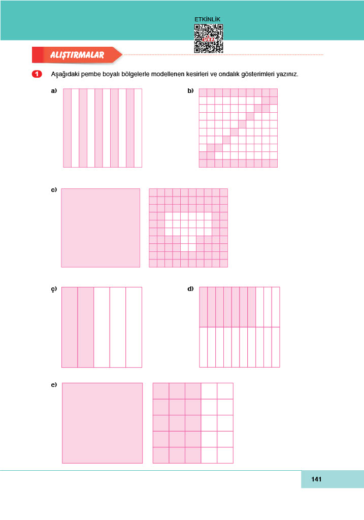 6. Sınıf Doğa Yayınları Matematik Ders Kitabı Sayfa 141 Cevapları