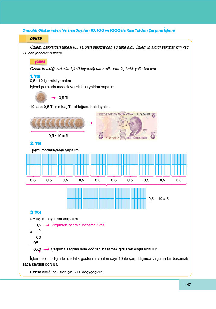 6. Sınıf Doğa Yayınları Matematik Ders Kitabı Sayfa 147 Cevapları