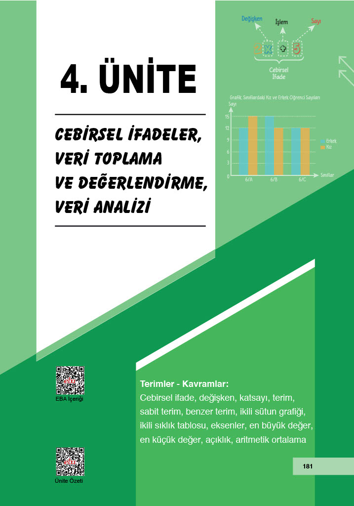 6. Sınıf Doğa Yayınları Matematik Ders Kitabı Sayfa 181 Cevapları