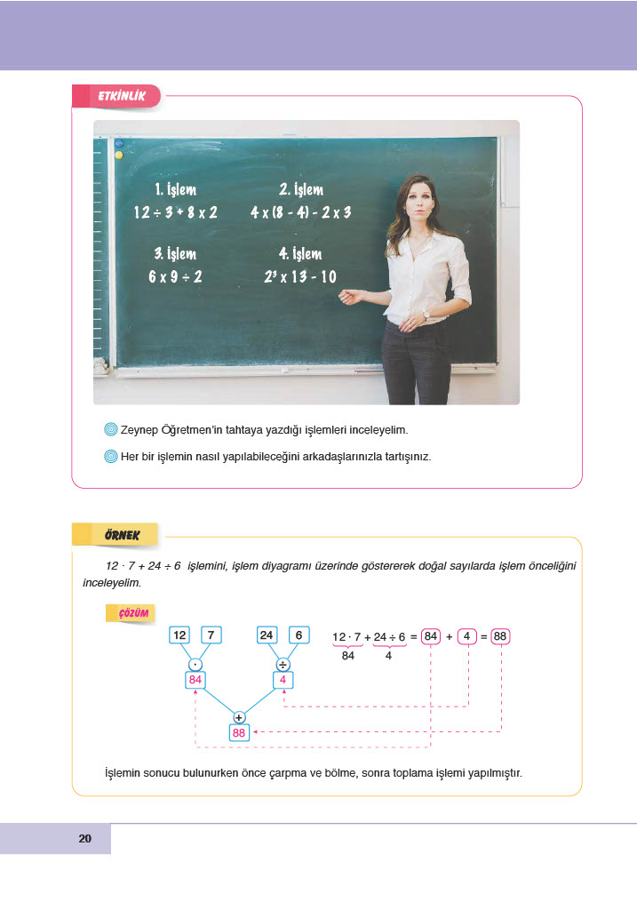 6. Sınıf Doğa Yayınları Matematik Ders Kitabı Sayfa 20 Cevapları