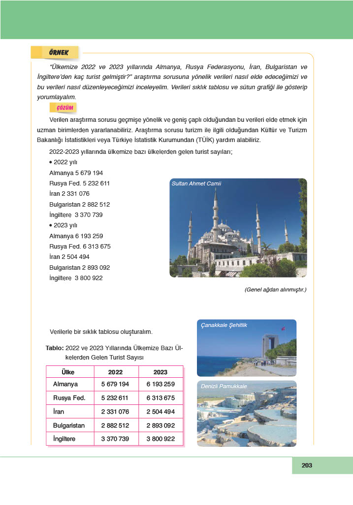 6. Sınıf Doğa Yayınları Matematik Ders Kitabı Sayfa 203 Cevapları