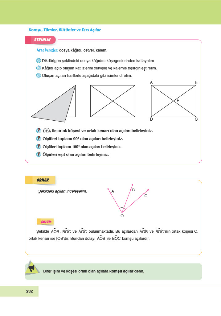 6. Sınıf Doğa Yayınları Matematik Ders Kitabı Sayfa 232 Cevapları