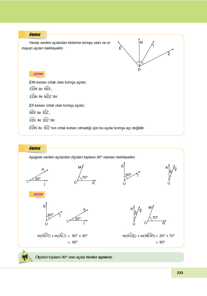 6. Sınıf Doğa Yayınları Matematik Ders Kitabı Sayfa 233 Cevapları