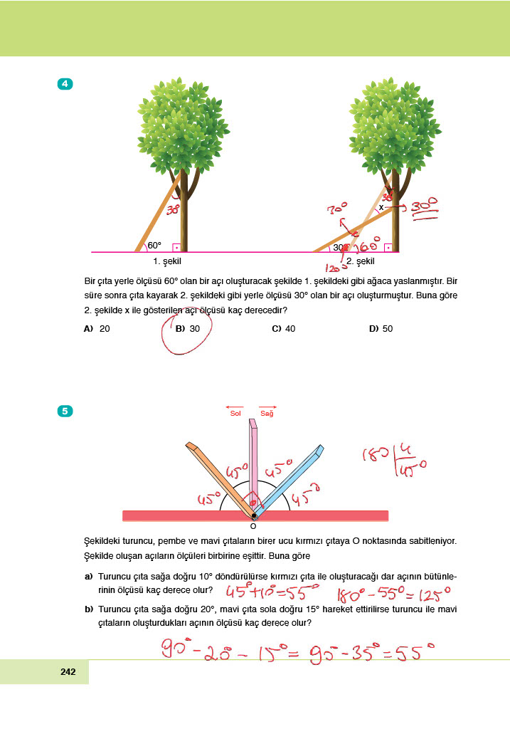 6. Sınıf Doğa Yayınları Matematik Ders Kitabı Sayfa 242 Cevapları