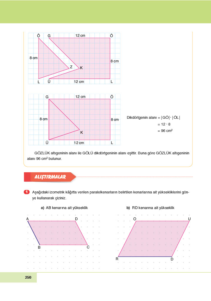 6. Sınıf Doğa Yayınları Matematik Ders Kitabı Sayfa 250 Cevapları