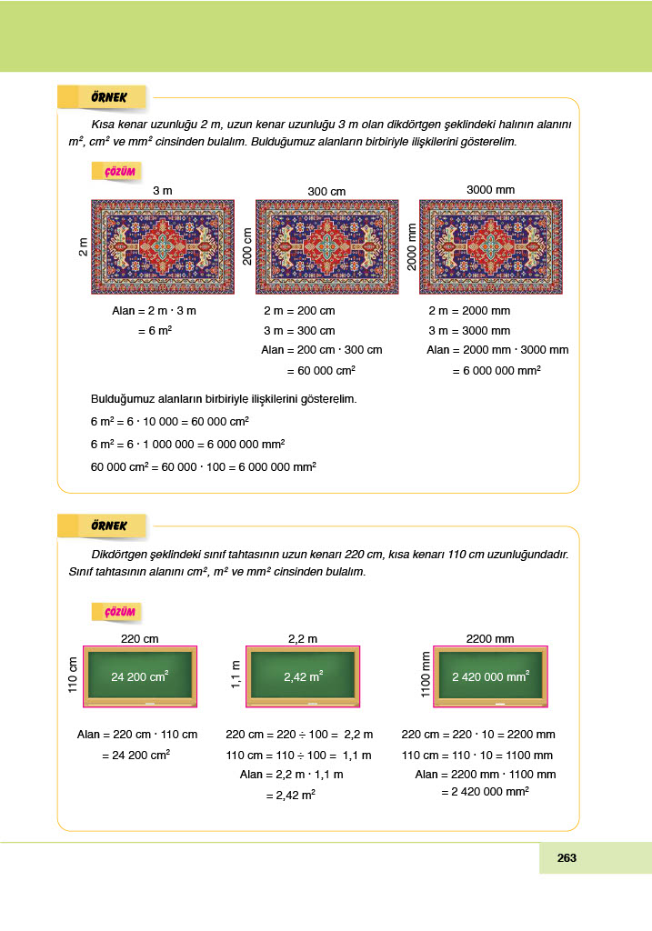 6. Sınıf Doğa Yayınları Matematik Ders Kitabı Sayfa 263 Cevapları