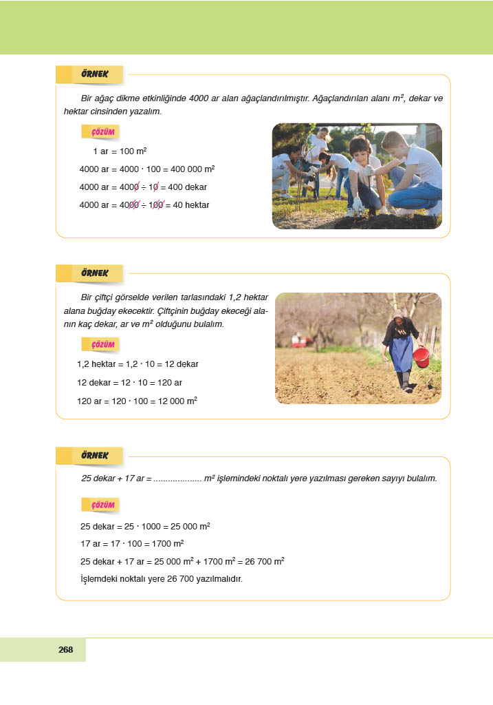 6. Sınıf Doğa Yayınları Matematik Ders Kitabı Sayfa 268 Cevapları