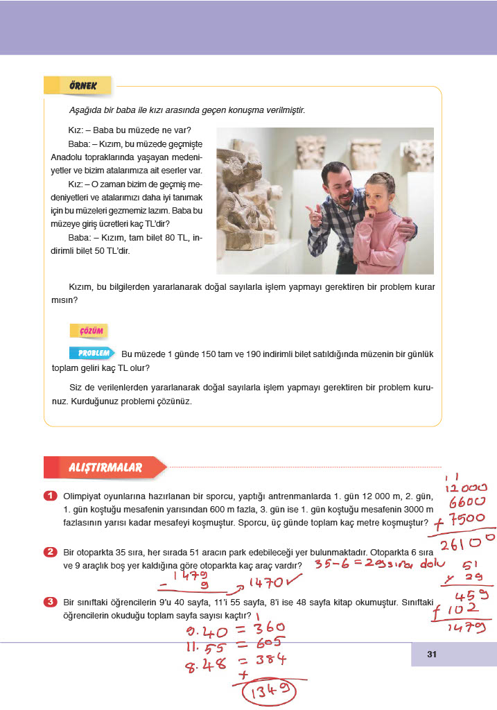 6. Sınıf Doğa Yayınları Matematik Ders Kitabı Sayfa 31 Cevapları