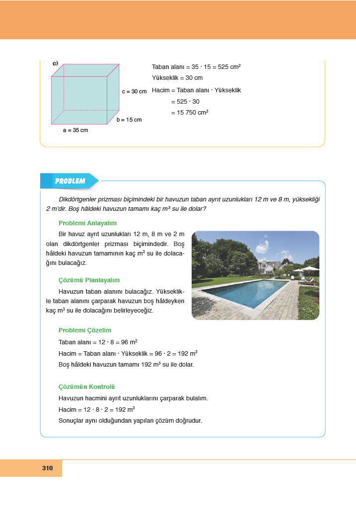 6. Sınıf Doğa Yayınları Matematik Ders Kitabı Sayfa 310 Cevapları