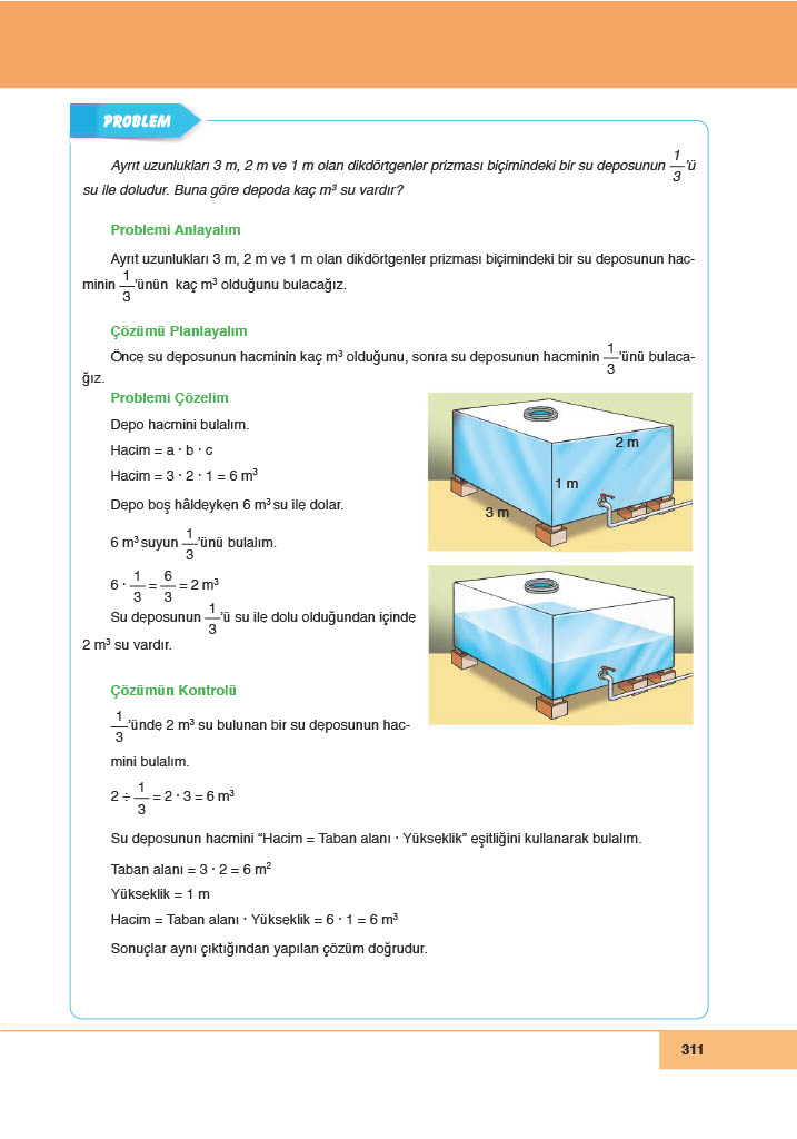 6. Sınıf Doğa Yayınları Matematik Ders Kitabı Sayfa 311 Cevapları