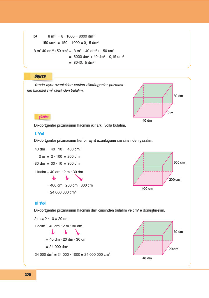 6. Sınıf Doğa Yayınları Matematik Ders Kitabı Sayfa 320 Cevapları