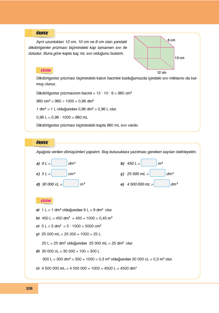 6. Sınıf Doğa Yayınları Matematik Ders Kitabı Sayfa 328 Cevapları