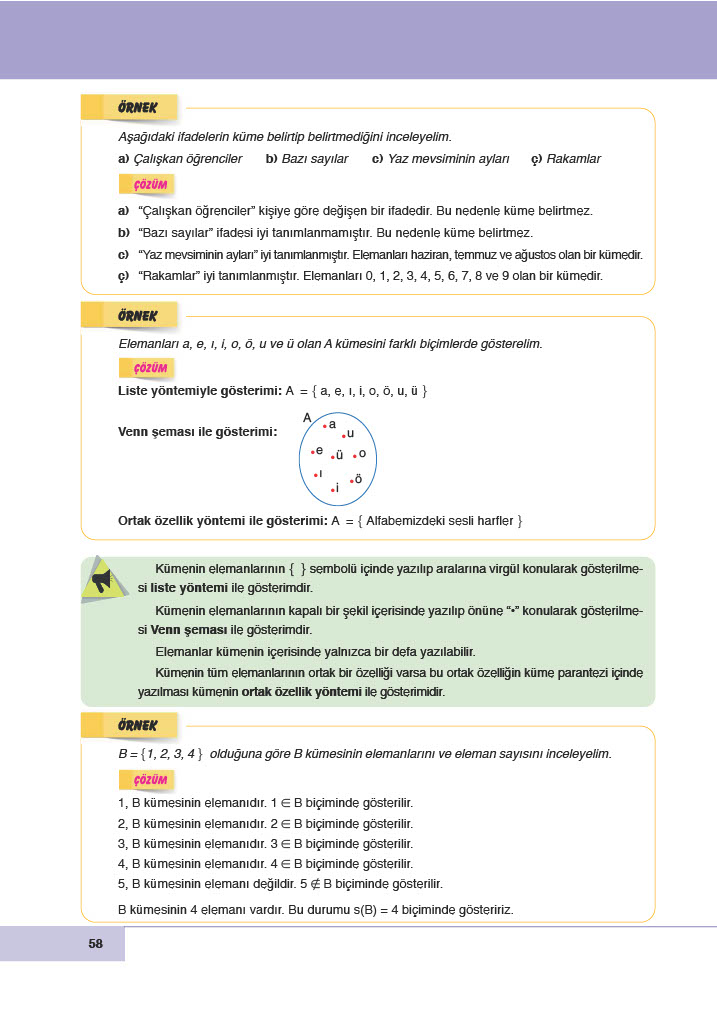 6. Sınıf Doğa Yayınları Matematik Ders Kitabı Sayfa 58 Cevapları