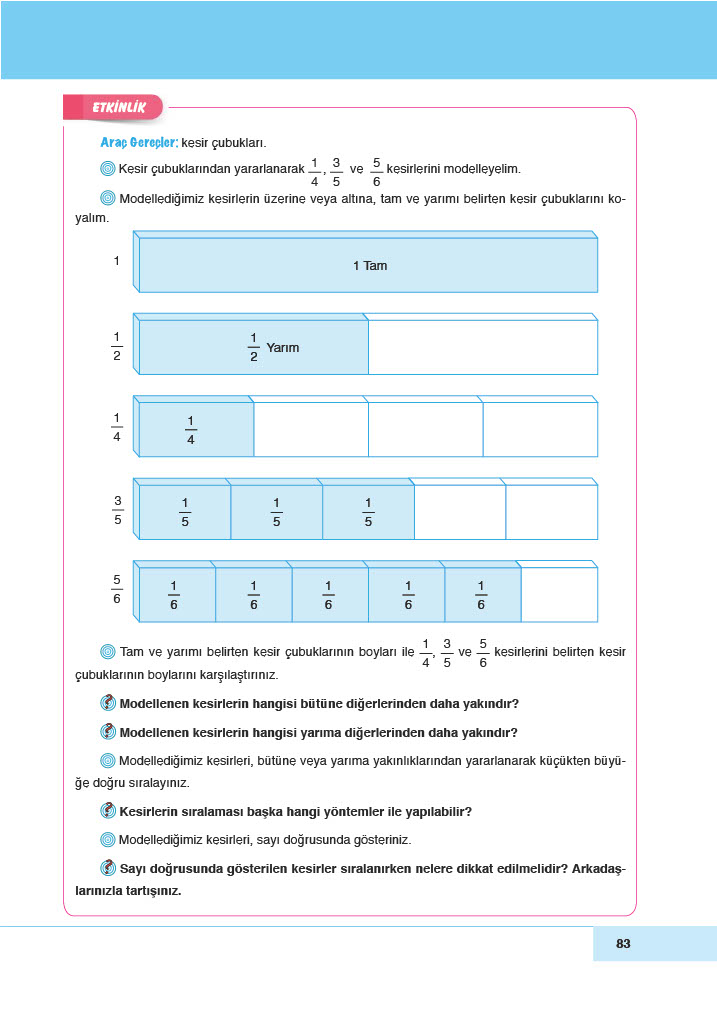 6. Sınıf Doğa Yayınları Matematik Ders Kitabı Sayfa 83 Cevapları