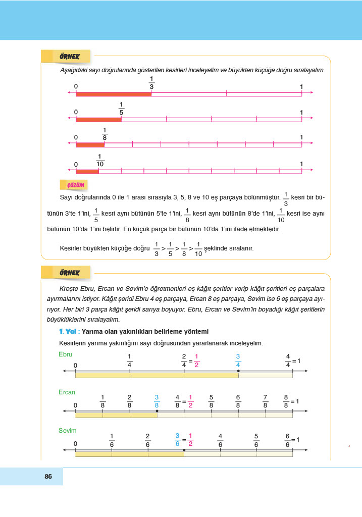 6. Sınıf Doğa Yayınları Matematik Ders Kitabı Sayfa 86 Cevapları