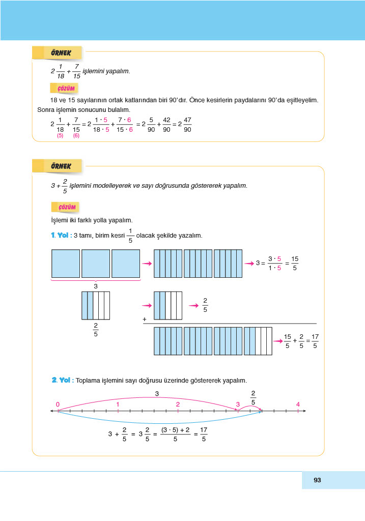 6. Sınıf Doğa Yayınları Matematik Ders Kitabı Sayfa 93 Cevapları