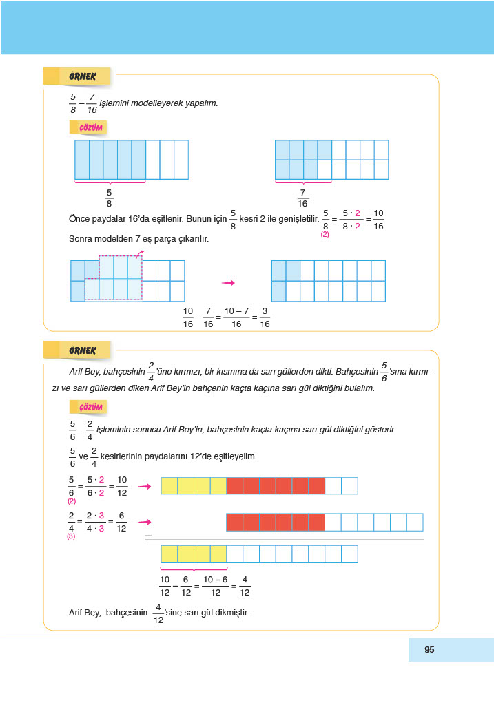 6. Sınıf Doğa Yayınları Matematik Ders Kitabı Sayfa 95 Cevapları