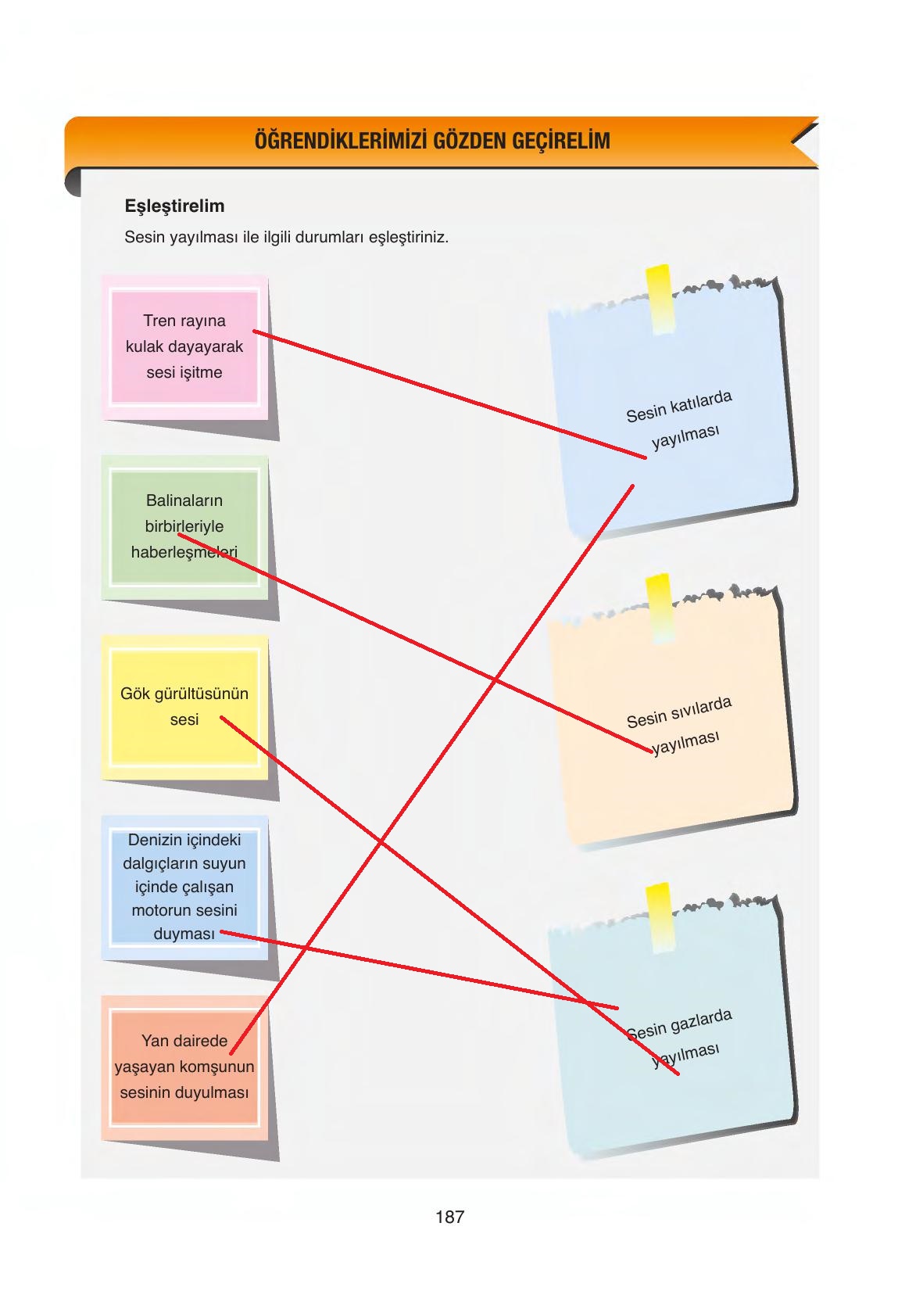 6. Sınıf Gün Yayınları Fen Bilimleri Ders Kitabı Sayfa 187 Cevapları