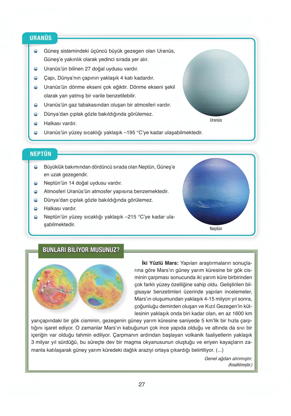 6. Sınıf Gün Yayınları Fen Bilimleri Ders Kitabı Sayfa 27 Cevapları