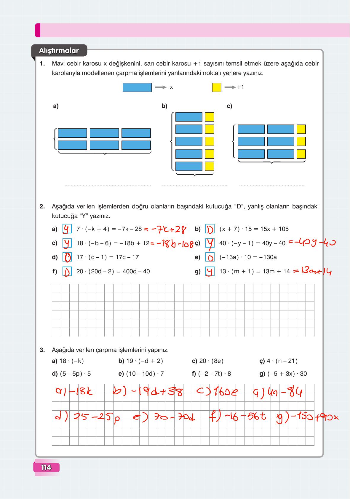 7. Sınıf Edat Yayınları Matematik Ders Kitabı Sayfa 114 Cevapları