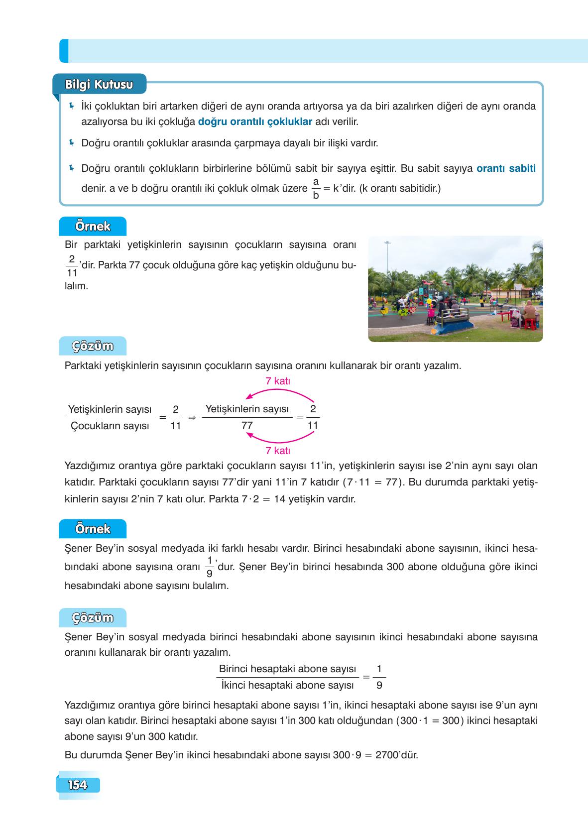 7. Sınıf Edat Yayınları Matematik Ders Kitabı Sayfa 154 Cevapları