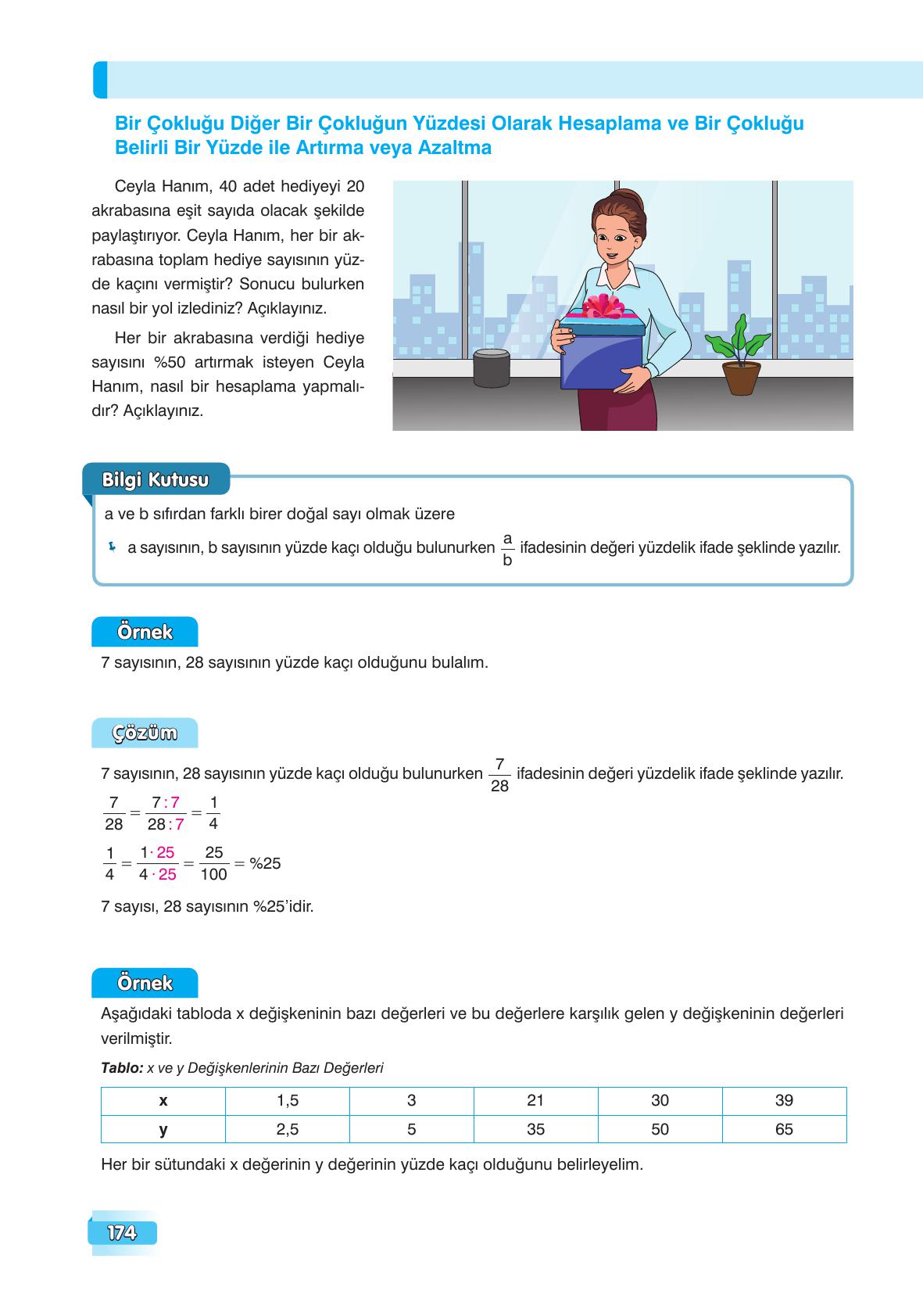 7. Sınıf Edat Yayınları Matematik Ders Kitabı Sayfa 174 Cevapları