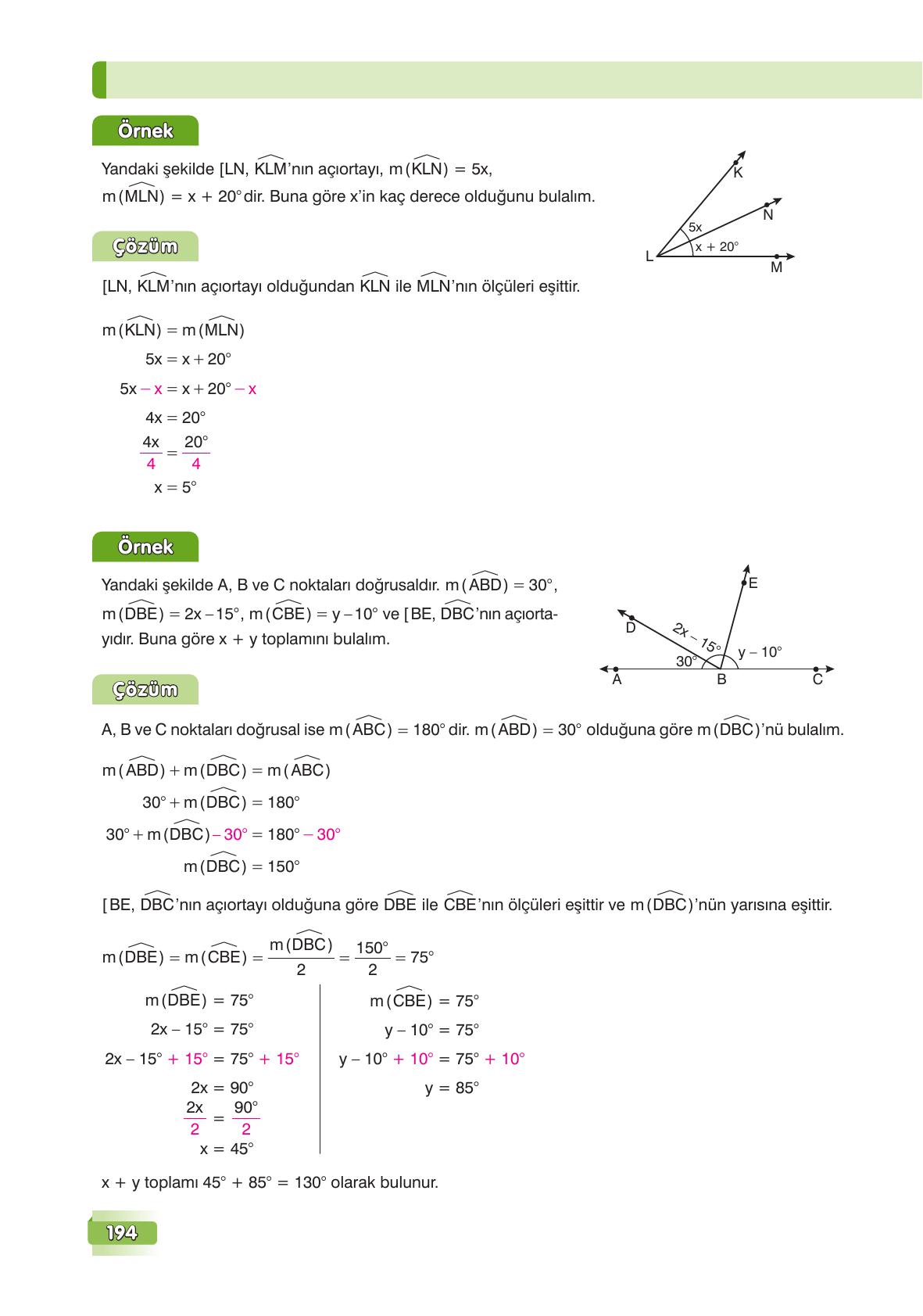 7. Sınıf Edat Yayınları Matematik Ders Kitabı Sayfa 194 Cevapları