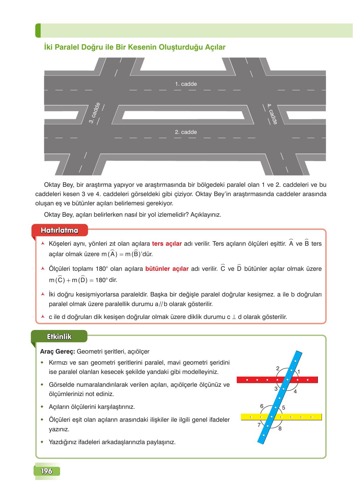 7. Sınıf Edat Yayınları Matematik Ders Kitabı Sayfa 196 Cevapları