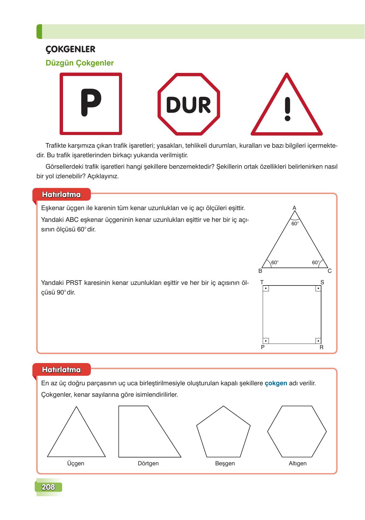 7. Sınıf Edat Yayınları Matematik Ders Kitabı Sayfa 208 Cevapları