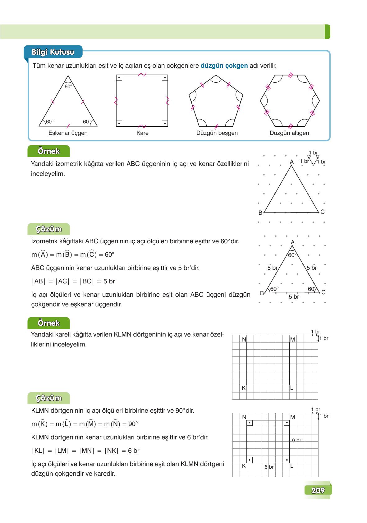 7. Sınıf Edat Yayınları Matematik Ders Kitabı Sayfa 209 Cevapları