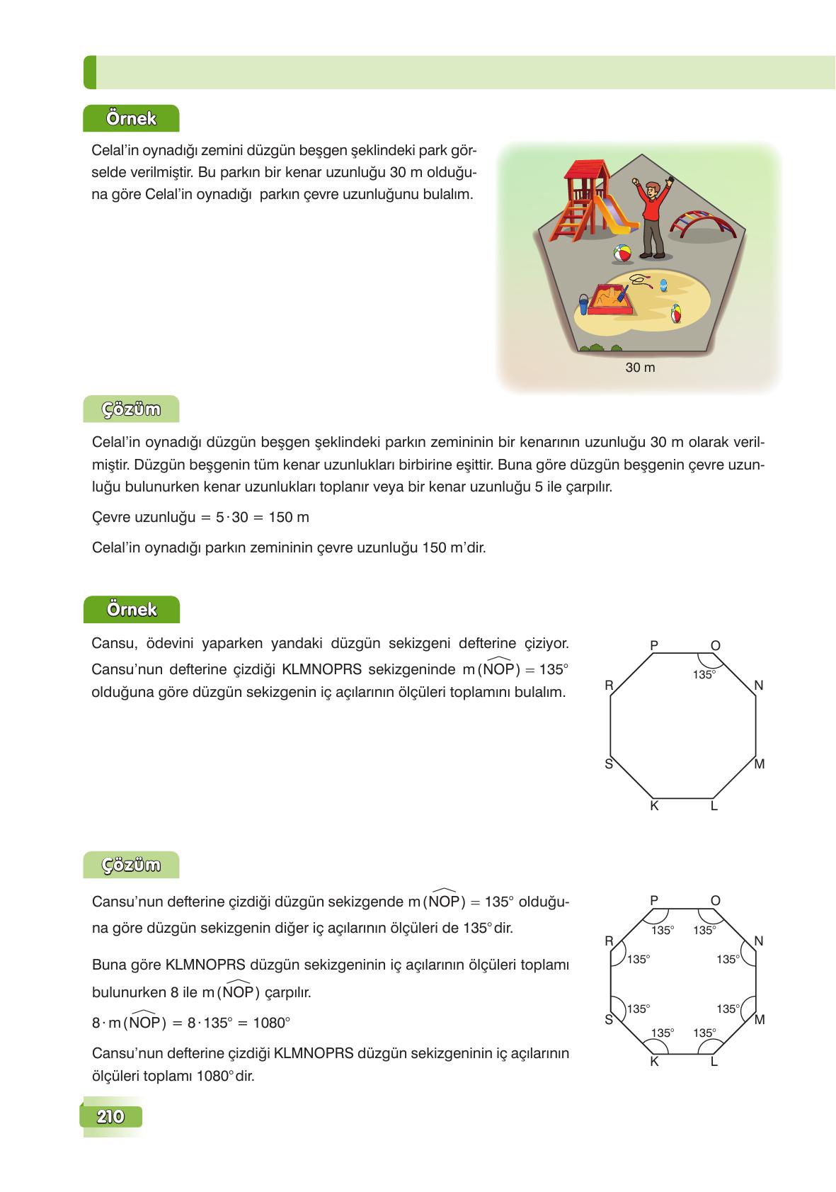 7. Sınıf Edat Yayınları Matematik Ders Kitabı Sayfa 210 Cevapları