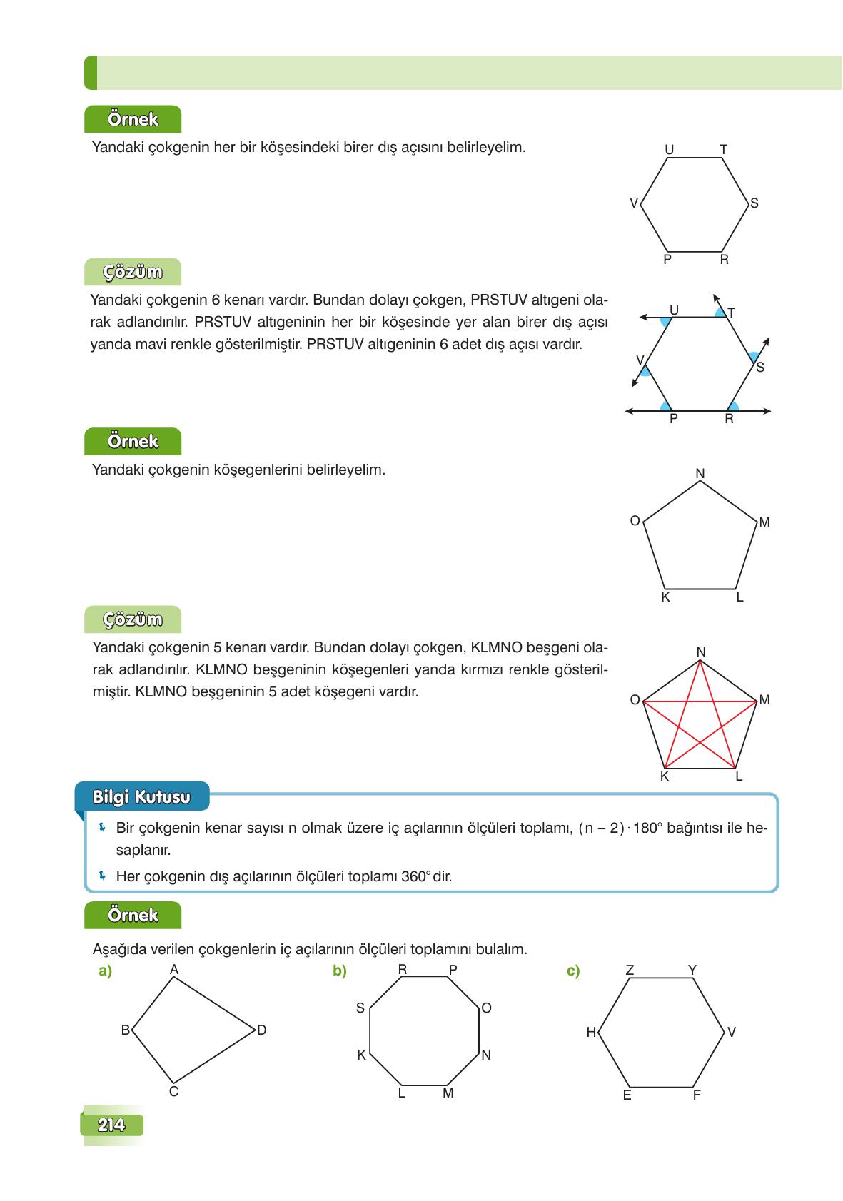 7. Sınıf Edat Yayınları Matematik Ders Kitabı Sayfa 214 Cevapları