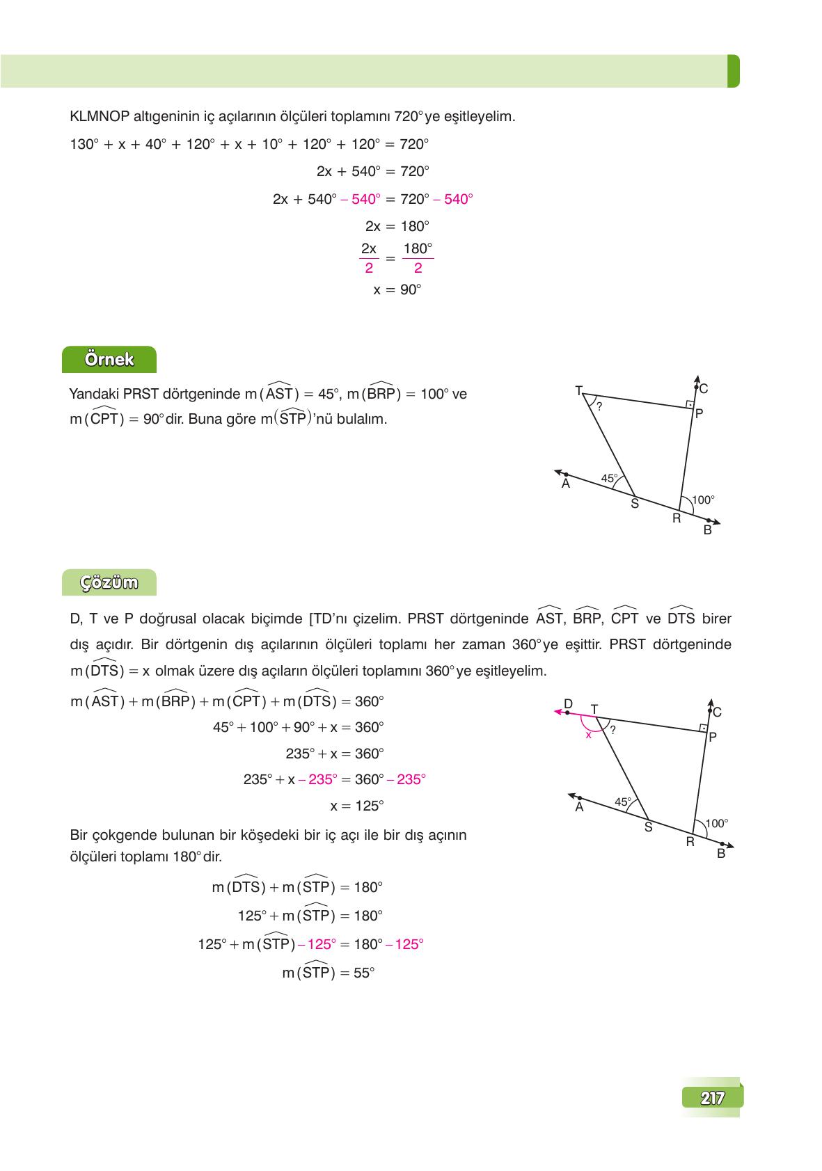 7. Sınıf Edat Yayınları Matematik Ders Kitabı Sayfa 217 Cevapları