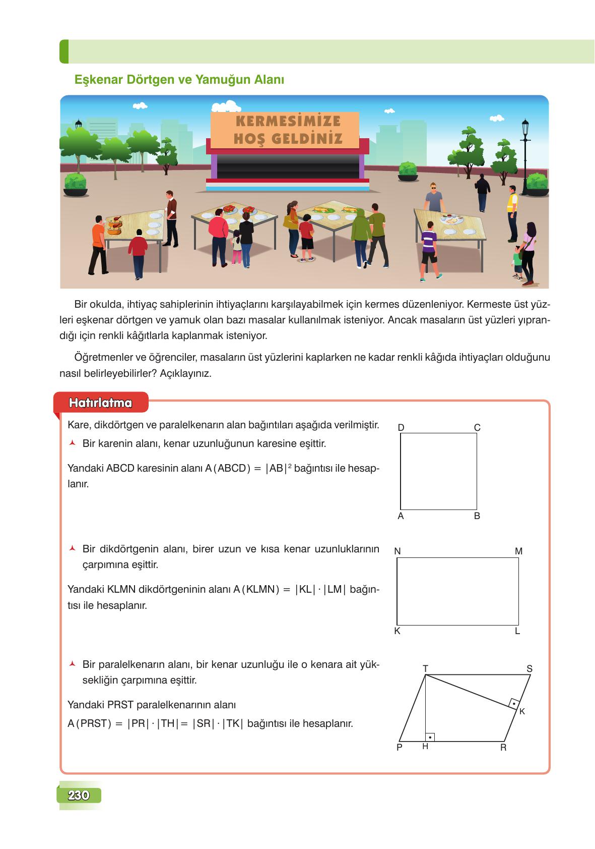 7. Sınıf Edat Yayınları Matematik Ders Kitabı Sayfa 230 Cevapları