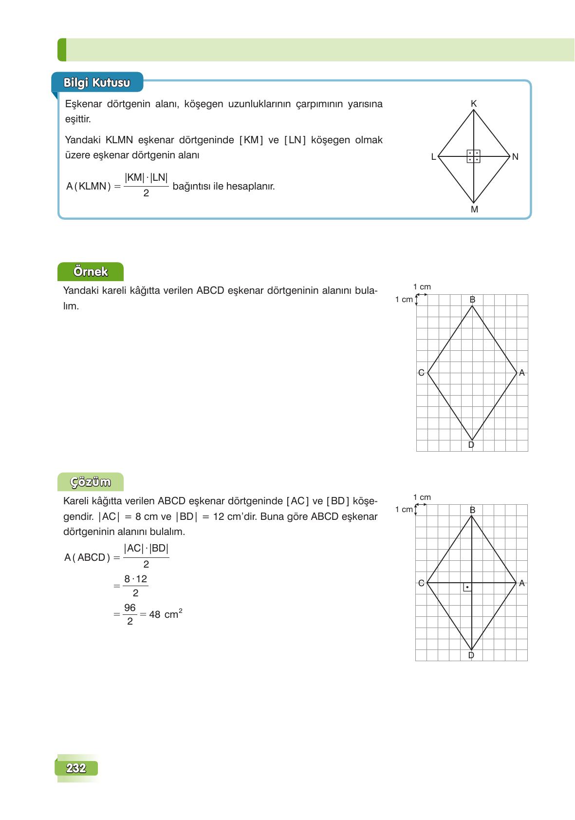 7. Sınıf Edat Yayınları Matematik Ders Kitabı Sayfa 232 Cevapları