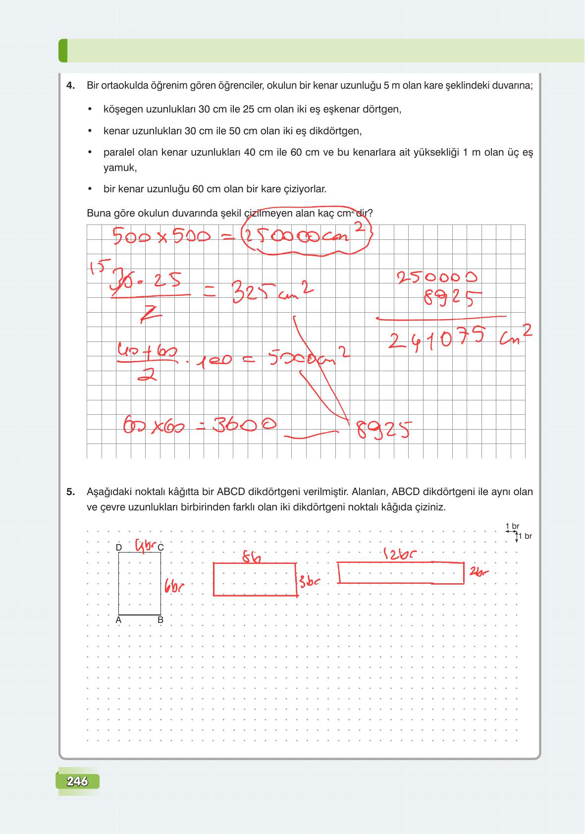 7. Sınıf Edat Yayınları Matematik Ders Kitabı Sayfa 246 Cevapları