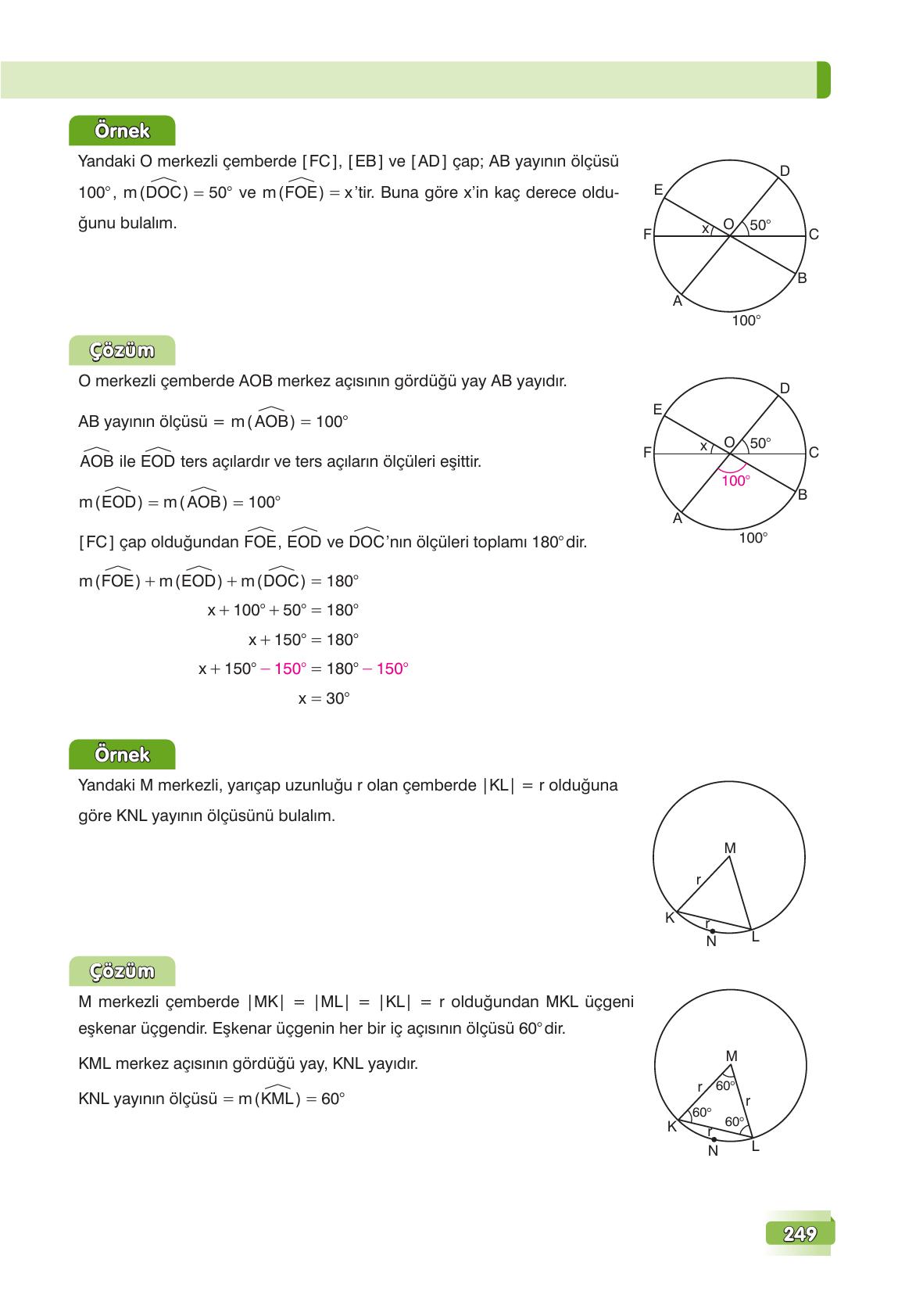 7. Sınıf Edat Yayınları Matematik Ders Kitabı Sayfa 249 Cevapları