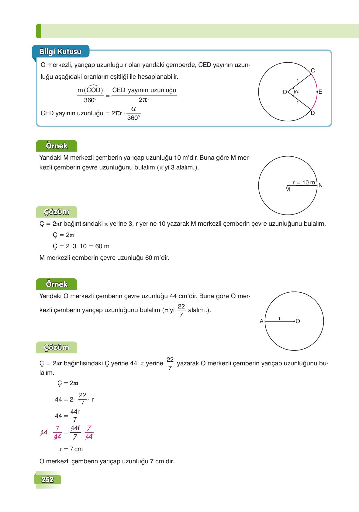 7. Sınıf Edat Yayınları Matematik Ders Kitabı Sayfa 252 Cevapları