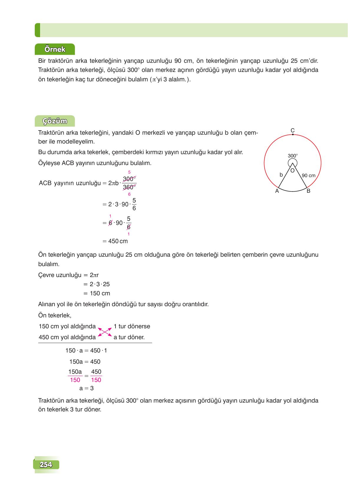 7. Sınıf Edat Yayınları Matematik Ders Kitabı Sayfa 254 Cevapları