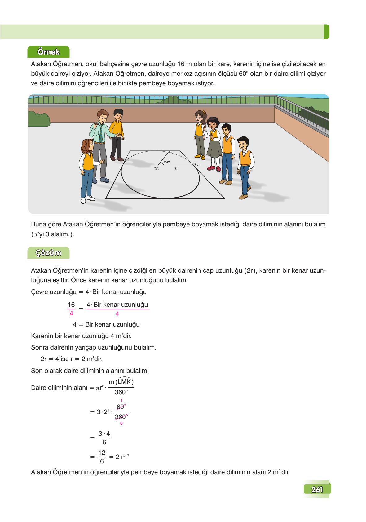 7. Sınıf Edat Yayınları Matematik Ders Kitabı Sayfa 261 Cevapları