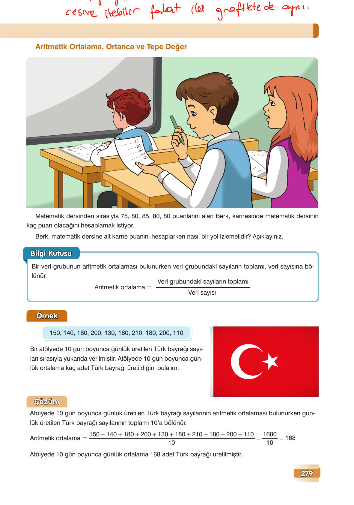 7. Sınıf Edat Yayınları Matematik Ders Kitabı Sayfa 279 Cevapları